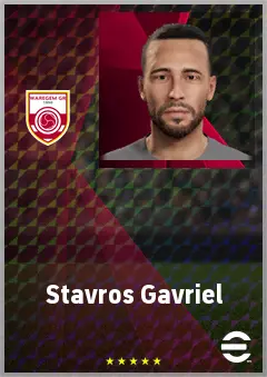 Stavros Gavriel eFootball 2026 player card, 67 OVR RMF