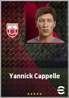 Yannick Cappelle eFootball 2026 player card, 66 OVR LB