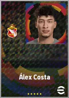 Álex Costa eFootball 2026 player card, 65 OVR CF