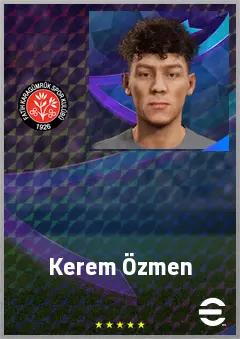 Kerem Özmen eFootball 2026 player card, 58 OVR CMF