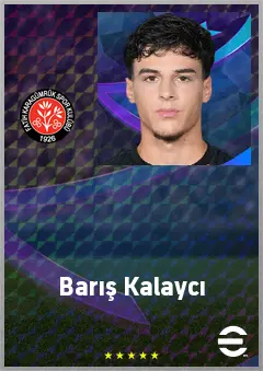 Barış Kalaycı eFootball 2026 player card, 61 OVR AMF