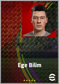 Ege Bilim eFootball 2026 player card, 61 OVR CMF