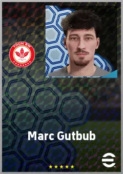 Marc Gutbub eFootball 2026 player card, 65 OVR CF