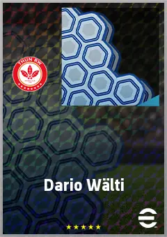 Dario Wälti eFootball 2026 player card, 62 OVR GK
