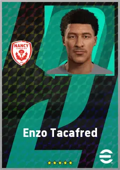 Enzo Tacafred eFootball 2026 player card, 60 OVR RB