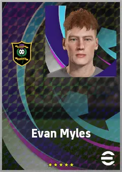 Evan Myles eFootball 2026 player card, 60 OVR GK