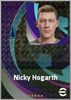 Nicky Hogarth eFootball 2026 player card, 67 OVR GK
