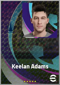 Keelan Adams eFootball 2026 player card, 69 OVR RB