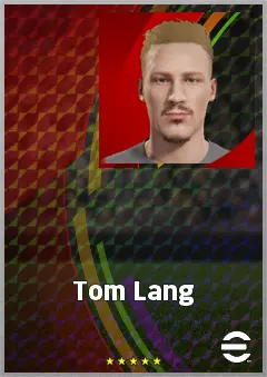 Tom Lang eFootball 2026 player card, 65 OVR CB