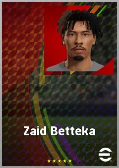 Zaid Betteka eFootball 2026 player card, 61 OVR LWF