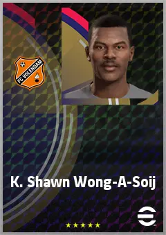 K. Shawn Wong-A-Soij eFootball 2026 player card, 64 OVR LWF