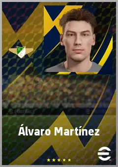 Álvaro Martínez eFootball 2026 player card, 66 OVR LB
