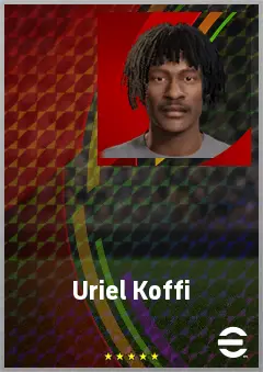 Uriel Koffi eFootball 2026 player card, 60 OVR CF