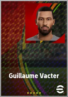 Guillaume Vacter eFootball 2026 player card, 64 OVR CB