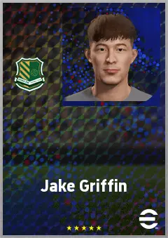Jake Griffin eFootball 2026 player card, 60 OVR CB