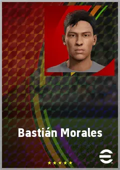 Bastián Morales eFootball 2026 player card, 62 OVR AMF