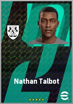 Nathan Talbot eFootball 2026 player card, 63 OVR RB