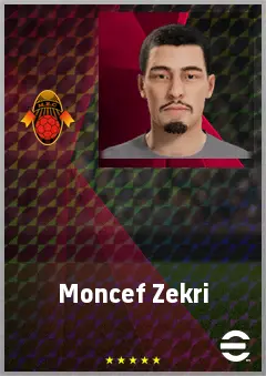 Moncef Zekri eFootball 2026 player card, 61 OVR LB