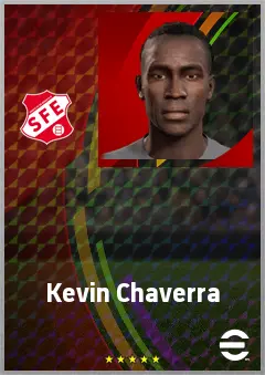 Kevin Chaverra eFootball 2026 player card, 63 OVR CF