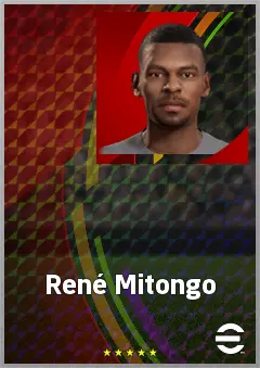 René Mitongo eFootball 2026 player card, 63 OVR CF
