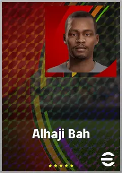 Alhaji Bah eFootball 2026 player card, 63 OVR CB