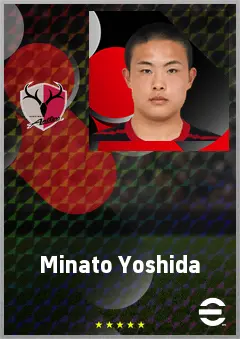 Yoshida Minato eFootball 2026 player card, 62 OVR CF