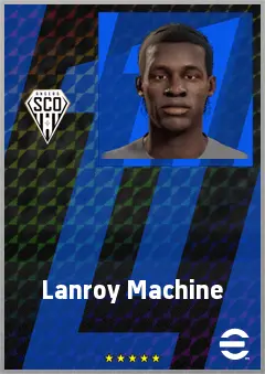 Lanroy Machine eFootball 2026 player card, 63 OVR CF