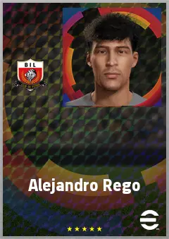 Alejandro Rego eFootball 2026 player card, 68 OVR CMF