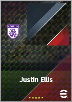 Justin Ellis eFootball 2026 player card, 63 OVR SS