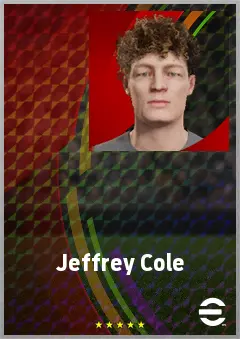 Jeffrey Cole eFootball 2026 player card, 60 OVR CB