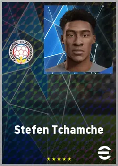 Stefen Tchamche eFootball 2026 player card, 63 OVR CF