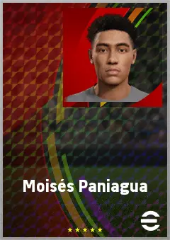 Moisés Paniagua eFootball 2026 player card, 66 OVR LWF