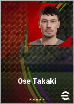 Ose Takaki eFootball 2026 player card, 63 OVR CB