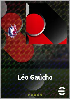 Léo Gaúcho eFootball 2026 player card, 65 OVR CF