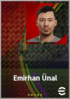 Emirhan Ünal eFootball 2026 player card, 61 OVR RB