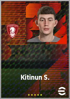 Kitinun S. eFootball 2026 player card, 62 OVR LB