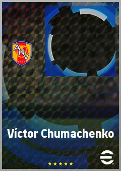 Víctor Chumachenko eFootball 2026 player card, 61 OVR CMF