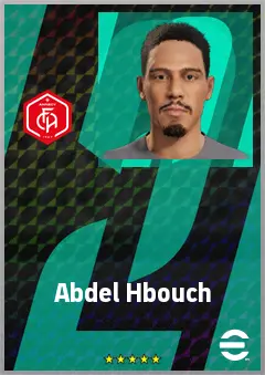 Abdel Hbouch eFootball 2026 player card, 67 OVR AMF