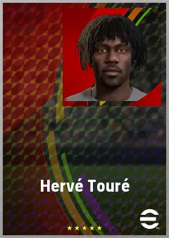 Hervé Touré eFootball 2026 player card, 65 OVR DMF