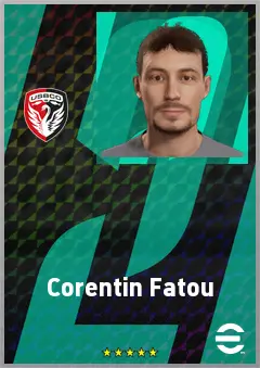 Corentin Fatou eFootball 2026 player card, 64 OVR CF