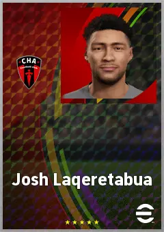 Josh Laqeretabua eFootball 2026 player card, 61 OVR CB