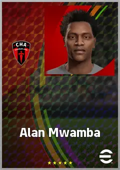 Alan Mwamba eFootball 2026 player card, 59 OVR CMF