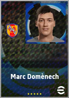 Marc Domènech eFootball 2026 player card, 63 OVR CMF