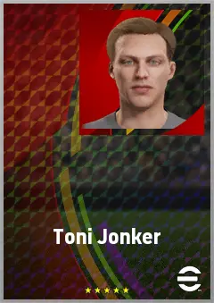 Toni Jonker eFootball 2026 player card, 62 OVR CB