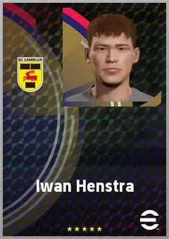 Iwan Henstra eFootball 2026 player card, 61 OVR RWF