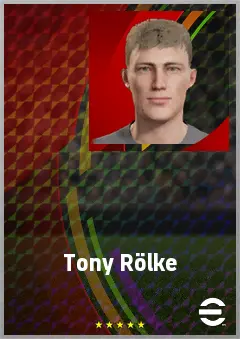 Tony Rölke eFootball 2026 player card, 62 OVR AMF