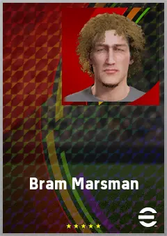 Bram Marsman eFootball 2026 player card, 61 OVR LB