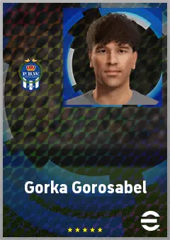 Gorka Gorosabel eFootball 2026 player card, 64 OVR AMF