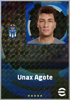 Unax Agote eFootball 2026 player card, 64 OVR LB