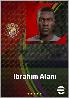 Ibrahim Alani eFootball 2026 player card, 64 OVR CMF